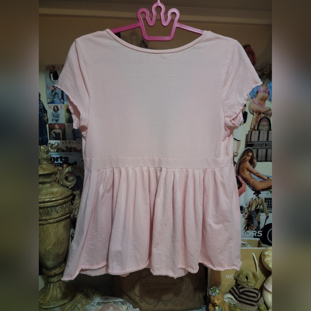 Vintage Victoria's Secret Light Pink BabyDoll Cardigan - Picture 2 of 5